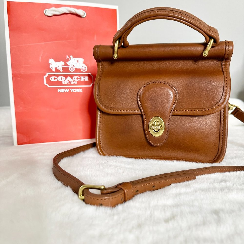 Vintage Coach Mini Winnie Top Handle Bag w/ Crossbody Strap Original Hangtag